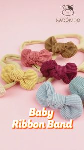 Nadokido Baby Ribbon Band / Bandana Headband Pita Anak Cewe Bayi Perempuan Newborn