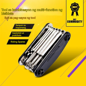 Durable 16-in-1 Folding Multi-Tool Set with Allen Wrenches Screwdrivers & Hex Keys for Bicycle Motorcycle