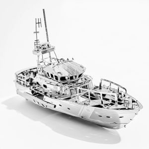 yacht 3D Metal Puzzle Building Blocks Kits DIY Mecha for Teens Men Hobbies Toys Great Gifts#