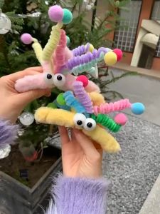 Su155 กิ๊บติดผม ผ้ากํามะหยี่ขนนิ่ม สีชมพู น่ารัก เหมาะกับฤดูหนาว - แบบใหม่ กับประดับผมตลก