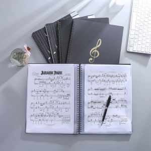 A4 Piano Score Music Sheet Holder Multi-layer Frosted Double-sided Visible File Folder Student Band Data Album Insert Pocket