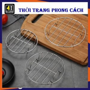 Khay Xửng Vỉ Hấp Giá Hấp Inox Tròn 4 Chân Kê Hấp Bánh  Xưởng Hấp Bánh Giá Đỡ Hấp Xôi Bánh Bao Đồ Ăn - Rế Hấp Và Lót Nồi Inox  Để Kê Nồi