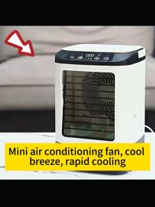 🔥Free gifts🔥electric fan Air Conditioner Small fan mini 4 in 1 USB Mini Portable Fan Air Cooling fan HUMIDIFICATION AIR CONDITIONER Air conditioning fan Humidifier Purifier Mist Cooler Fan mist electric fan air cooler air cooler portable aircon