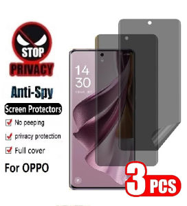 3Pcs Anti Spy Screen Protector For OPPO Reno13 PKM110 CPH2689 Pro PKK110 CPH2697 A F FS 4G 5G Privacy Hydrogel