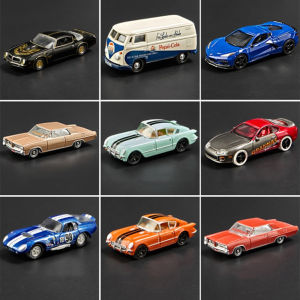 1:64 Series Car Models Toys Corvette T1 GT500 Firebird Alloy Diecast Exquisite Interior Miniature Vehicle for Child Adult Gifts