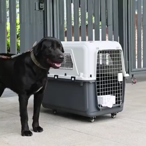Dog Carrier Dog Cage Large Pet Carrier Travel Cage Cat Cage Airline Approved Dog Cat Transport Crate