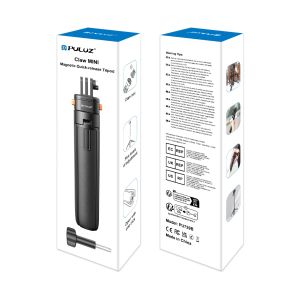 PULUZ | PULUZ Mini Magnetic Quick Release Selfie Stick Tripod 1/4 srew Stand Mount For GoPro MISSION 1/1 PRO/DJI/Insta360 Action Cameras