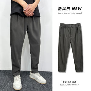 กางเกงขายาวทรงหลวมสำหรับผู้ชาย ทรงตรง สีพื้น กางเกงขายาวลำลอง ทรงหลวม กางเกงขายาวทรงตรง ทรงหลวม ทรงหลวม ทรงหลวม