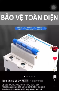 CB tép MCB CB cóc cầu dao Aptomat 2pha 1pha 40A 32A 25A Pemzz sản xuất