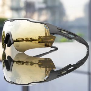 2024 SCVCN Cycling Sunglasses Fashion Polarized MTB Glasses Bicycle UV400 Cycle Eyewear Photochromic Bike Goggles for Men Women