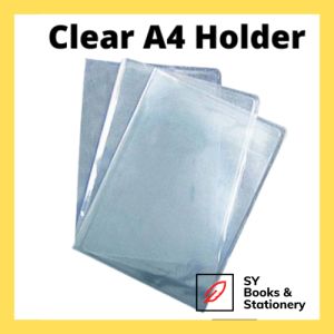 A4 Transparent Clear Holder File/PVC Document Clear Holder/L Shape/U Shape/C Shape/Fail Kertas Plastik PP