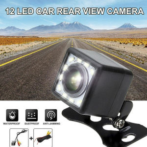 ZCAUTO Universal 4LED / 8LED / 12LED Kamera Membalikkan Kamera HD Kamera LED Mobil Tampak Belakang