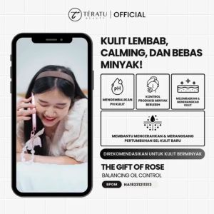 Bundle 2 PCS TERATU BEAUTY The Gift of Rose Balancing Oil Control Toner Spray Face Mist