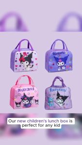 CHAINSHOP  Cartoon childrens lunch box insulation bag lovely large capacity portable Lunch Bag