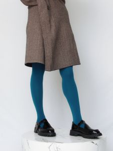 Quần Tất Nylon Co Giãn Cao Màu Xanh Lục Phong Cách Dopaamine Mùa Thu 2023 Tất Nữ Tất Dài Đến Đầu Gối Màu Xanh Lục