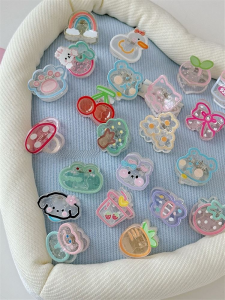 Fun Cartoon Painted Small Hair Grabbing Clip Mini Hair Clip for Broken Hair Cute Animal Bang Clip Hair Claw Hair Accessories New Arrival