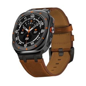 Luxury Leather Band For Samsung Galaxy Watch Ultra 47mm QuickFit Men Business Belt Correa For SAMSUNG GALAXY ULTRA 47MM Bracelet