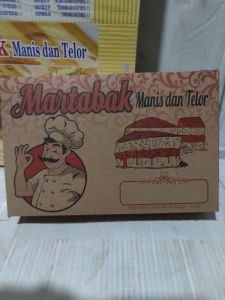 ( ISI 10 Pcs ) Dus Martabak Manis dan Telor / kotak Kraft martabak / Box Martabak