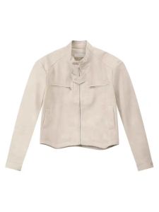 Áo Khoác Da PU Dày Ngắn Thời Trang Đường Phố Cho Nam Áo Khoác Ngoài Chống Gió Mùa Xuân Thu Thường Ngày Không Có Thương Hiệu