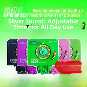 Automatic Fish Feeder Silver Voice Small Timed Fish Feeder for Goldfish Aquarium Fish Pet Food Dispenser Indoor Use