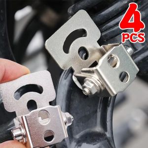 Pphha 4Pcs Motorcycle Headlight Bracket: Electric Vehicle Adjustable Metal Front Wheel Modification Angle LED Spotlight Fixing Mount Moto Accessories