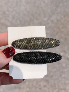 Fashionable Sparkling Full Diamond Hair Clip Versatile Hair Accessory Elegant Side Clip for Fringes And Parting Fresh out Korean Style