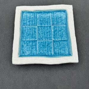 Japanese Style Tableware Square Sashimi Creative Zhawu Cold Dish Sushi Bird Burning Kebabs Plate Dish Underglaze Blue Ice Crack