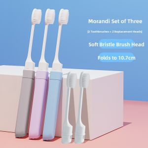 Portable Mini Travel Toothbrush and Toothpaste Set ETRAVEL