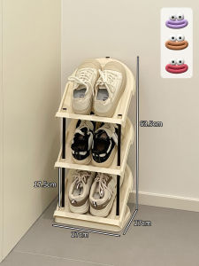 Economic Simple Doorway Shoe Rack Home Use Small Size Multi-layer Storage Cabinet for Dormitory Narrow Space behind the Door