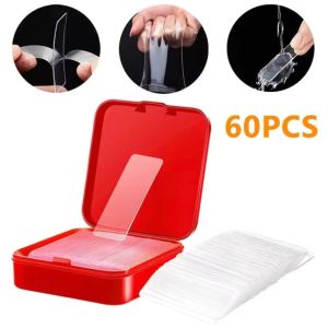 DOUBLE TAPE MINI BOX 60PCS PEREKAT MULTIFUNGSI 2 SISI LEM SUPER BENING STIKER TRANSPARAN