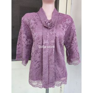 ATASAN SAJA Kebaya Encim Brokat Brukat Premium Kebaya Kartini Modern Vanessa