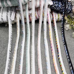 ริบบิ้นขนสัตว์แบบมีแม่และลูกพร้อมแถบฝัง เข็มขัดขอบขนนูนสไตล์ชาน่ารัก เข็มขัดขอบผ้าปักลายดอกไม้สำหรับตกแต่งบ้าน