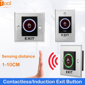 Cửa thoát đẩy nút mở công tắc mở không có Com NC đèn LED cho hệ thống kiểm soát ra vào cửa nhập mở cảm ứng
