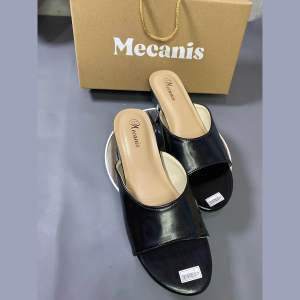 Sandal Slop Hak 3 CM Mecanis/Sandal Wanita