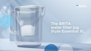 BRITA Water Filter Jug Style Essential XL (3.6L) incl. 1 x MAXTRA PRO large volume pitcher with Smart Light LTI & flip-lid - filtering impurities metals & more