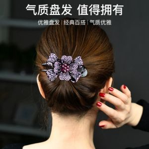 กิ๊บติดผมรูปผีเสื้อ 3 ชิ้น ตกแต่งด้วยโบว์ผูกผม ตกแต่งด้วยผ้าป่าน ตกแต่งด้วยกระดุม ตกแต่งด้วยดอกไม้ ตกแต่งด้วยลูกปัด ตกแต่งด้วยลูกปัด