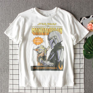 Hot Toys | Summer Boys Star Wars Cartoon Print Loose Round-neck Short-Sleeved Childrens Adult T-Shirt Half-Sleeve