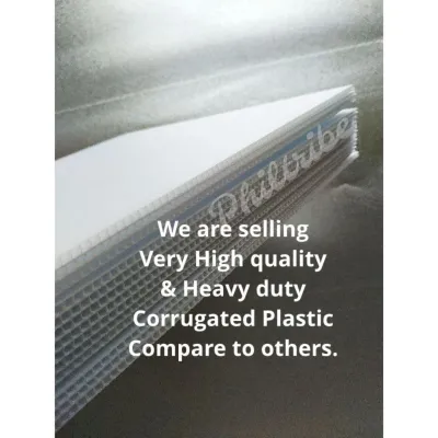 Corrugated Plastic-Heavy duty material WHITE