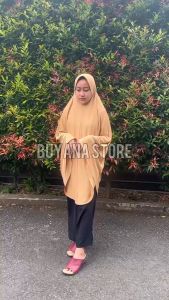 Hijab Khimar Bergo Hamidah Jumbo XXL Spandek Jersey | Jilbab Bergo Simple Pad XXL Spandek Jersey | Kerudung Ukuran Jumbo