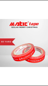 MATIC Isolasi Merry christmas Lakban Natal - isolasi Matic Tape PITA KUE PITA PARCEL PITA NATAL