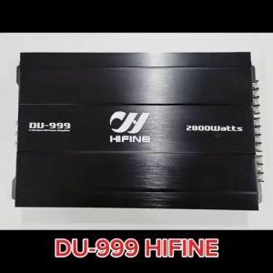 TOP Hifine เพาเวอร์ ขับกลาง 4ch DU-999 เพาเวอร์แอมป์ เครื่องเสียงรถยนต์ พาวเวอร์แอมป์ แอม 4CH เครื่องเสียงรถยนต์ 4แชลแนล AB4CH จำนวน1ตัว