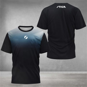 Fashionable mens summer competition training letter print comfortable and breathable round neck T-shirt outdoor casual sports t