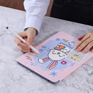 Case IPAD สำหรับ Apple iPad 10.2 /IPad 10Gen 10.9 /IPad Air4 Air5 iPad Pro11เคสอัจฉริยะรูปกระต่ายน่ารักพร้อมฝาหลังอะคริลิคโปร่งแสงปรับได้ [นอน/ตื่นอัตโนมัติ]