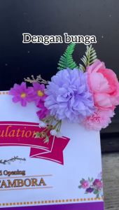 papan bunga mini / hadiah wisuda / kado ulangtahun /gift wisuda