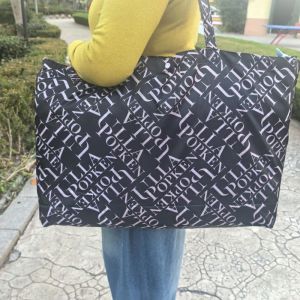 Extra Large Portable Single Shoulder Handbag Soft Shopping Bag Eco-friendly Tote Bag Super Size Polyester Material Universal Use