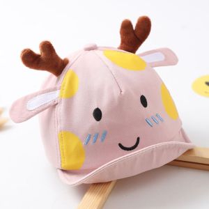 CAE - Topi Bisbol Anak Laki Perempuan 0-2 tahun Smile Deer Tanduk Baseball Hat Import