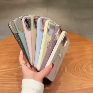 CASE โฐวร์เพชรกลิตเตอร์ งานขอบนิ่มสีทึบ งานสวย (พร้อมส่งจากไทย)