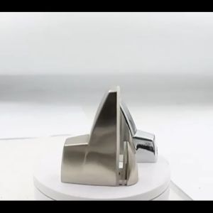 2pcs Adjustable Zinc Alloy Glass Clamps F-Shape Duckbill Design for Wall Shelving and Screens