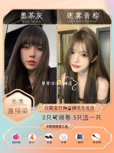 ColorNow Hair Dyeing Paste Home Use Black Tea Grey Mist Coffee Brown Honey Tea Cold Brown Hair Coloring Permanent Hair Dye