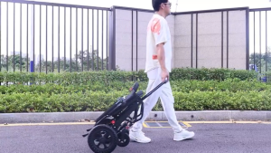 Lightweight Folding Wheelchair for Traveling Transport Wheel Chair for Adults Senior for with Storage Bag